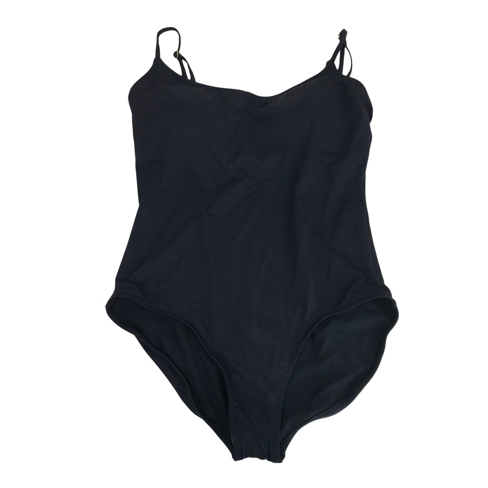 Anne Cole Signature Black One Piece Swimsuit Sweetheart Neck Adjustable Strap 14